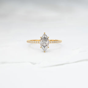 Diamond Stella Frost Ring - Lelya - bespoke engagement and wedding rings made in Scotland, UK