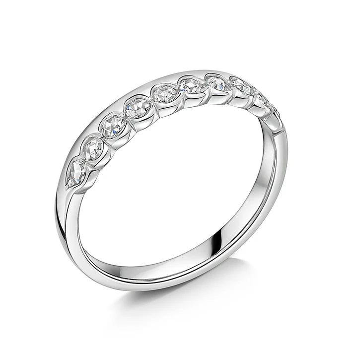 Rose Cut Diamond Wedding Ring