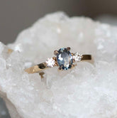 Montana Sapphire Ring with Diamonds - Boutee