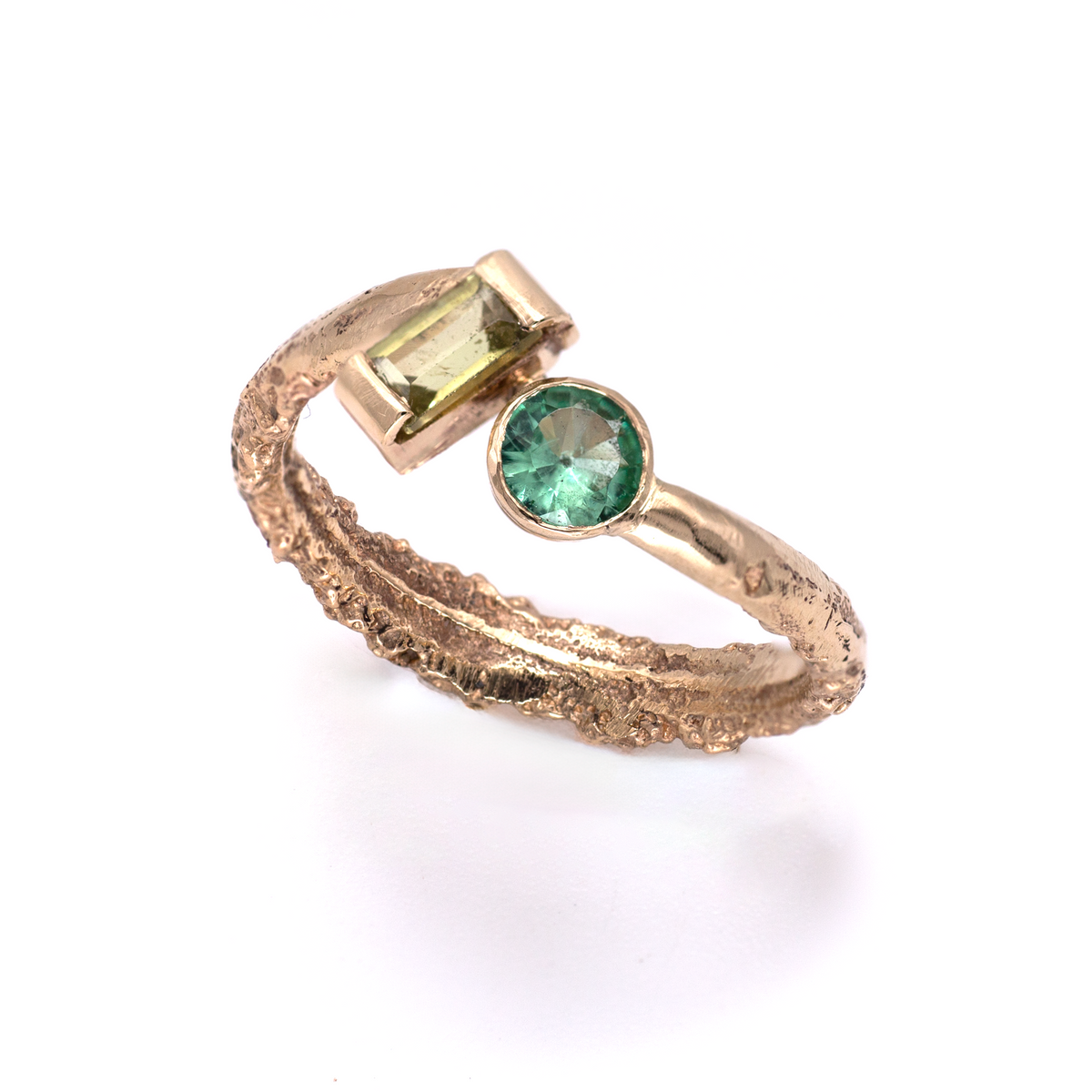 Toi et Moi Ring 4 - Sapphire & Emerald - Boutee