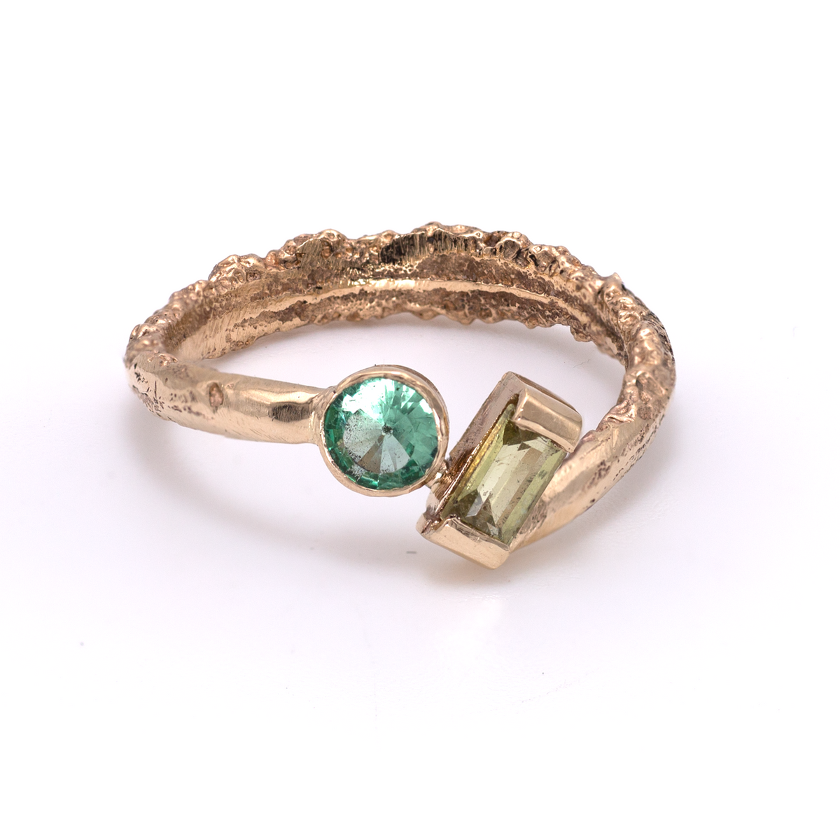 Toi et Moi Ring 4 - Sapphire & Emerald - Boutee