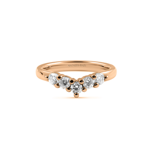 Diamond Wishbone Ring - Boutee