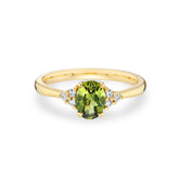 Rosalia 1ct - Blue Green Sapphire Engagement Ring - Boutee