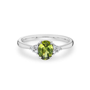 Rosalia 1ct - Blue Green Sapphire Engagement Ring - Boutee