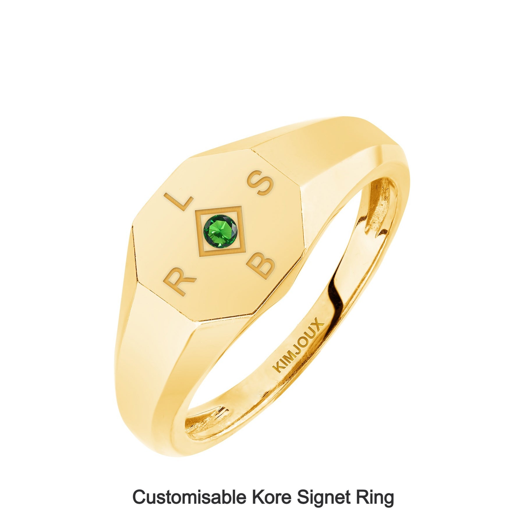 Kore Faceted Signet Ring - Boutee