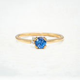 Day Lily Ring, Pale Blue Sapphire - Boutee