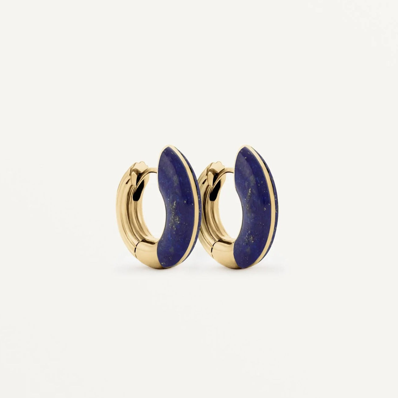 Locus Solus Hoops – Lapis Lazuli & Gold Vermeil - Boutee