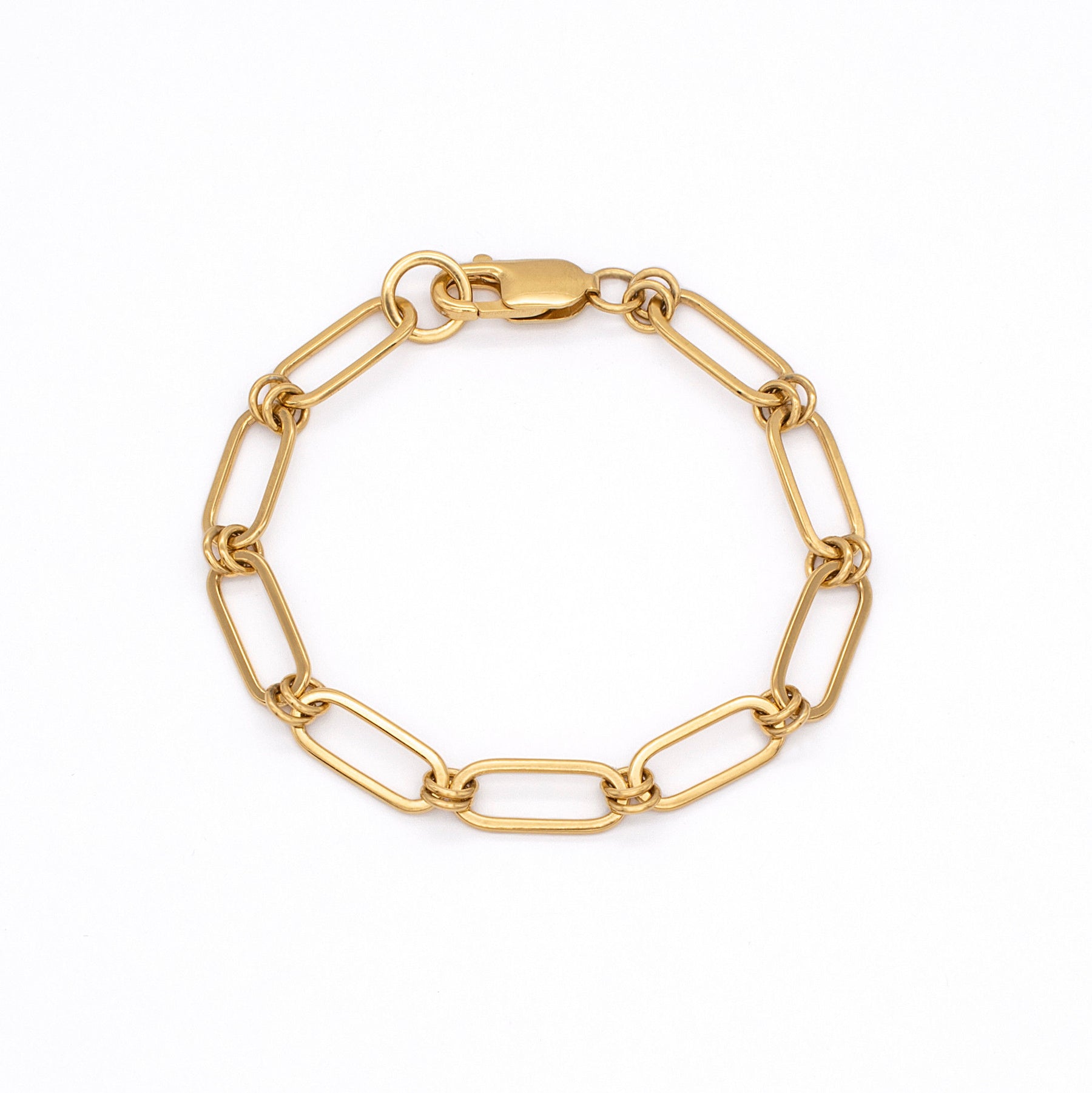 Parallel Paperclip Chain Bracelet - Boutee